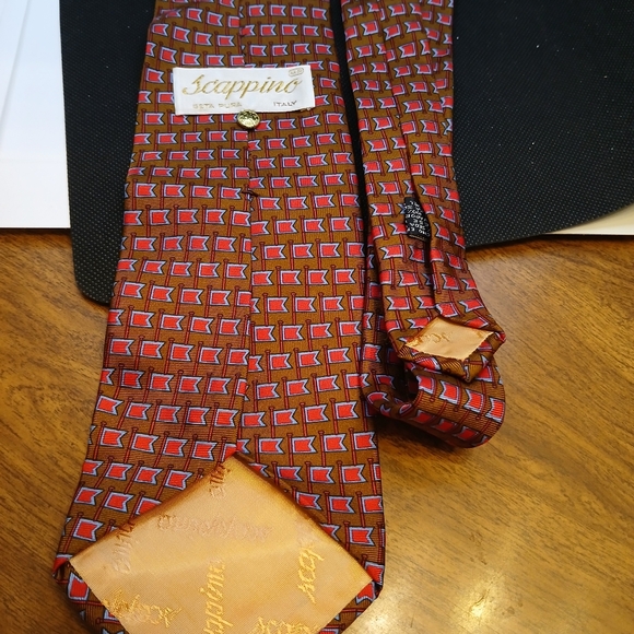 VTG SCAPPINO TIE PURE ITALIAN SILK. HANG - Picture 2 of 2